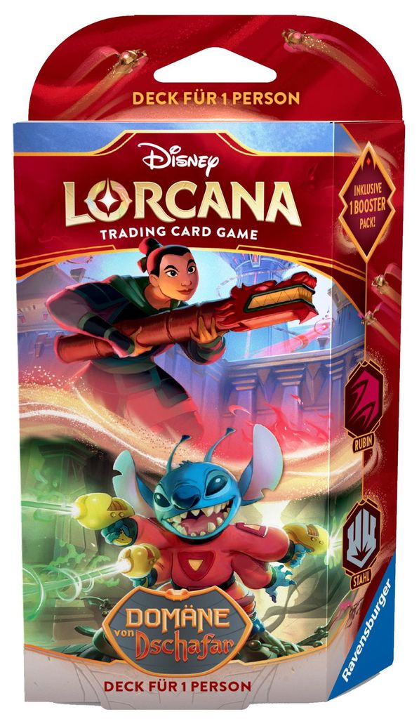 Disney Lorcana Domäne von Dschafar Starter Deck Mulan & Produktbild 