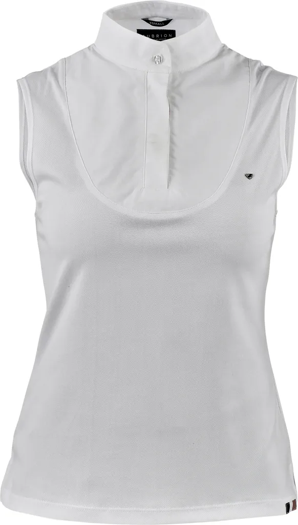 Haut de concours hippique femme Aubrion ER1902 blanc sans manches 32 FR