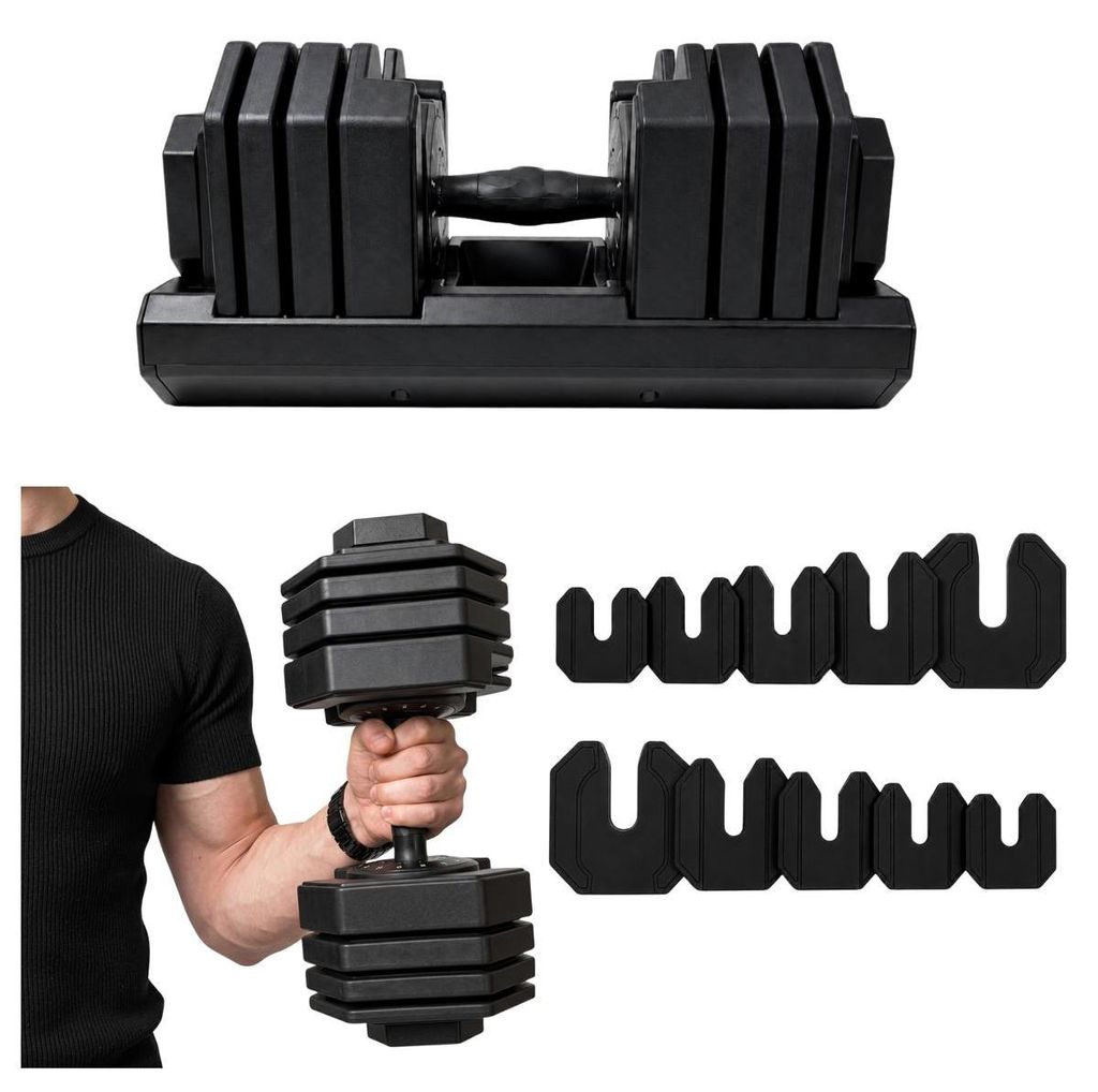 Hantla regulowana 2-24 kg żeliwny hantel regulowany z Zdjęcie produktu 