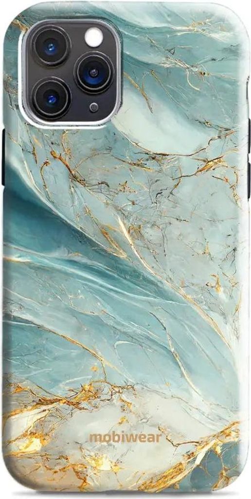 Handyhülle für iPhone 11 Pro Max, Mobiwear Elite Pro, Adern des Azur