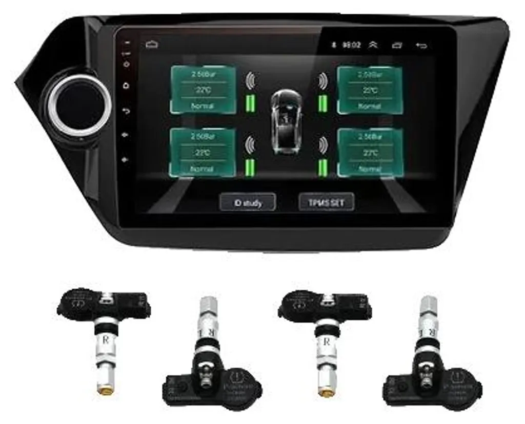 Capteur de pression de pneu TPMS pour autoradio Android avec USB DVD