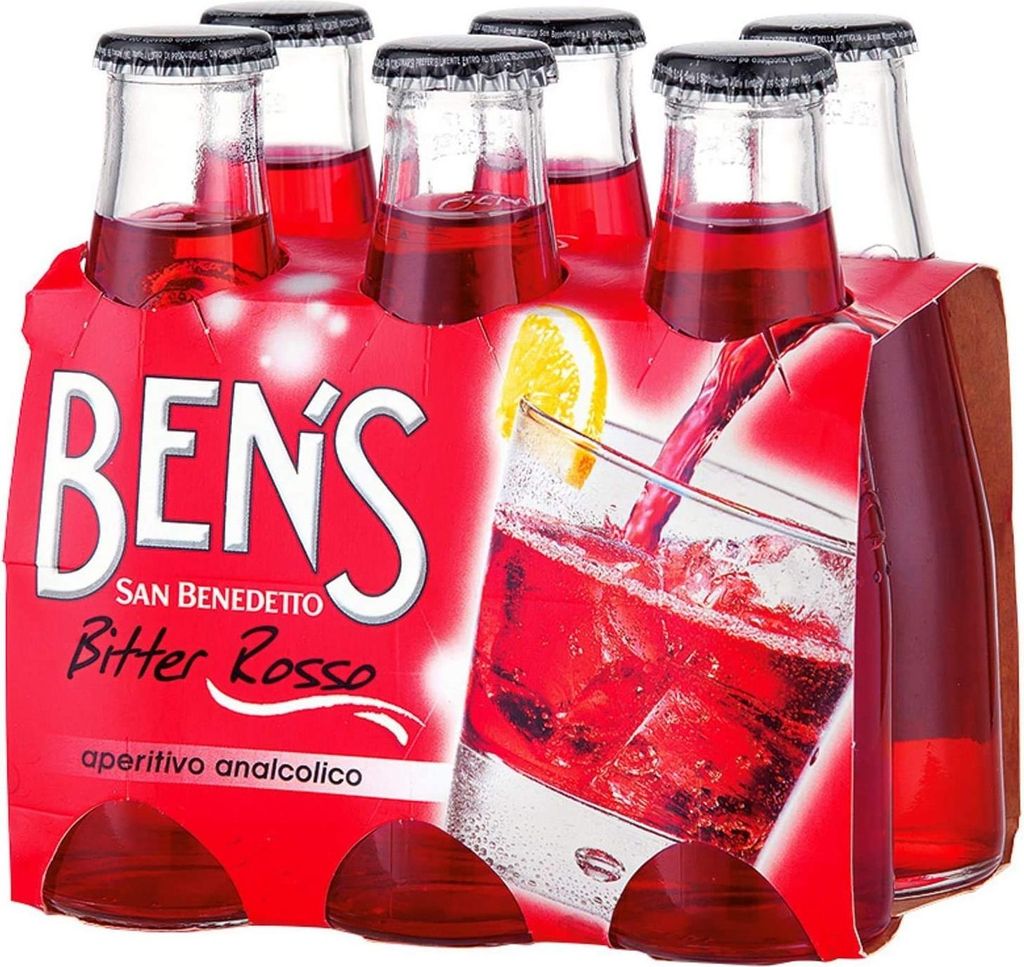 24x San Benedetto Ben's bitter rosso aperitivo 100ml Produktbild 