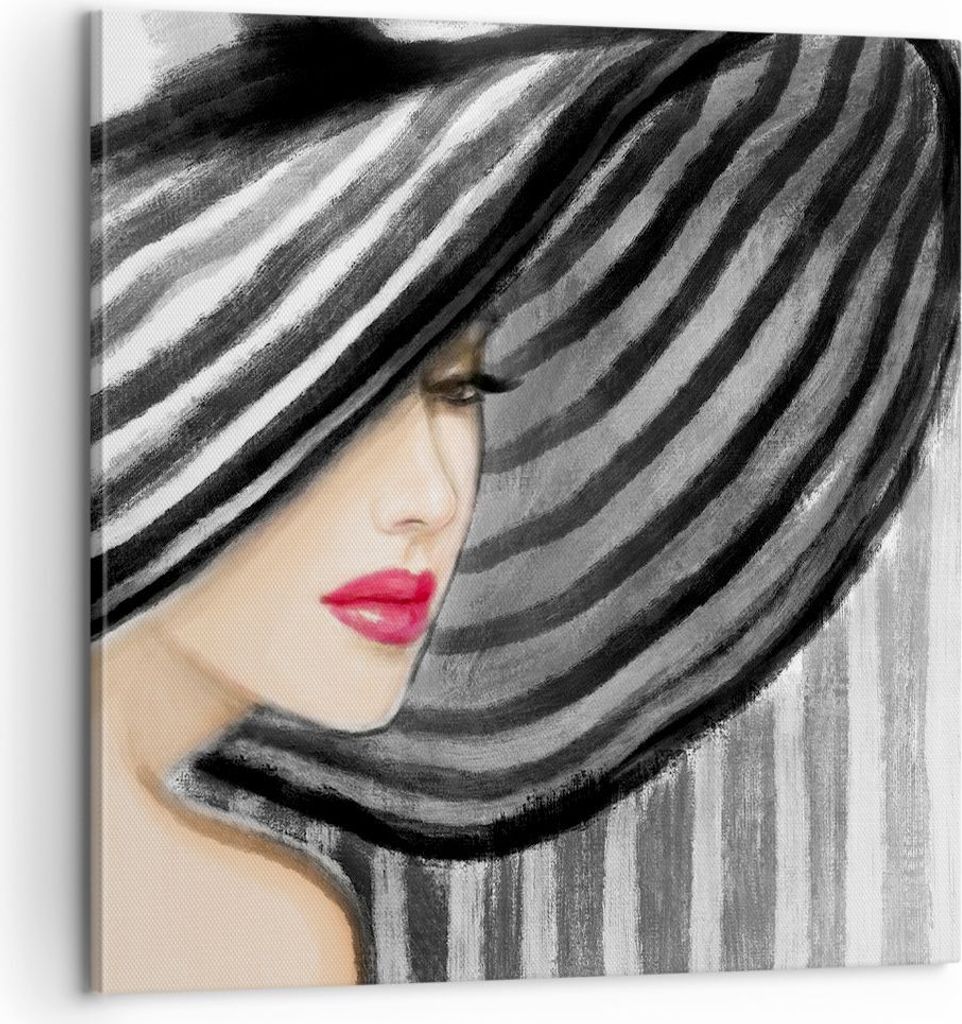 Bild auf Leinwand - Leinwandbild - frau stil mode - 60x60cm Produktbild 