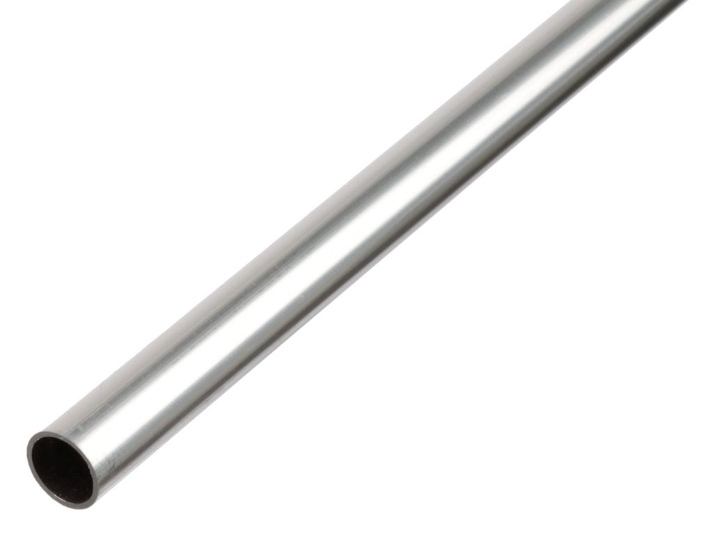Alberts 472573 Tube rond, aluminium, naturel, 1000 x 15 x 1 Image du produit 