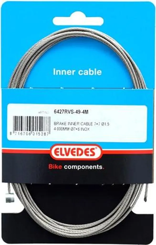 Câble de frein intérieur vélo inox 4000mm compatible Elvedes Weinmann