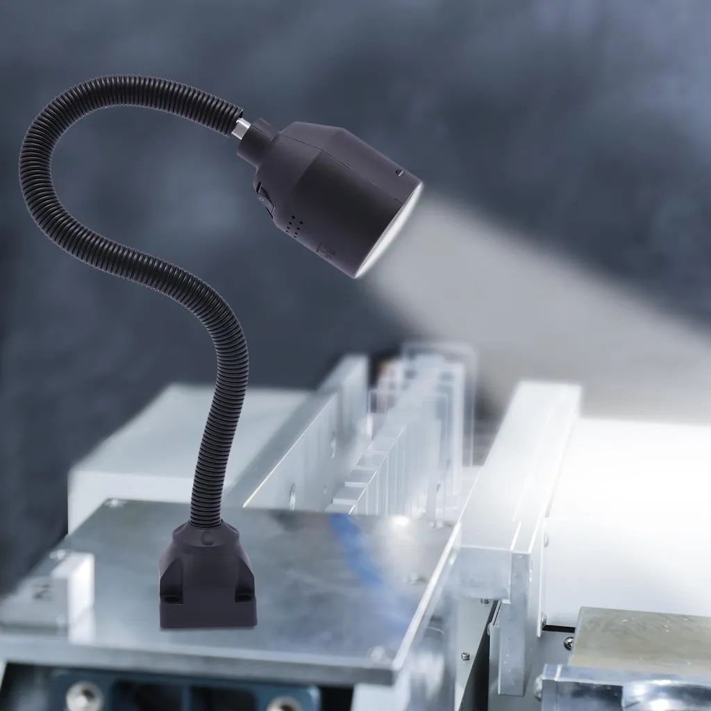 Éclairage LED pour machine CNC 5W Lampe d'atelier noire orientable - 2