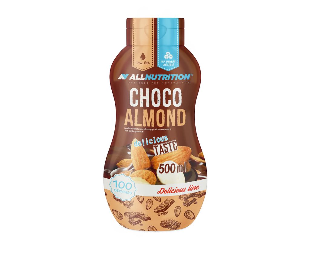 ALLNUTRITION Sweet Sauce 500ml Schoko-Mandel süße Soße ohne Produktbild 