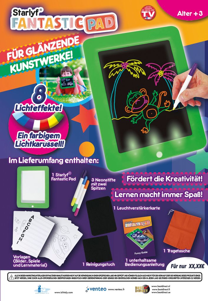 Starlyf® Fantastic Pad - magische Maltafel, Spieltafel Produktbild 11
