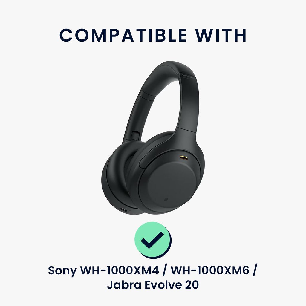 kwmobile Neopren Kopfhörer Tasche für WH-1000XM4 / WH-1000XM6 / Jabra Evolve 20 - Kopfhörer Case - Hülle Reise Beutel für Headset Headphones -...
