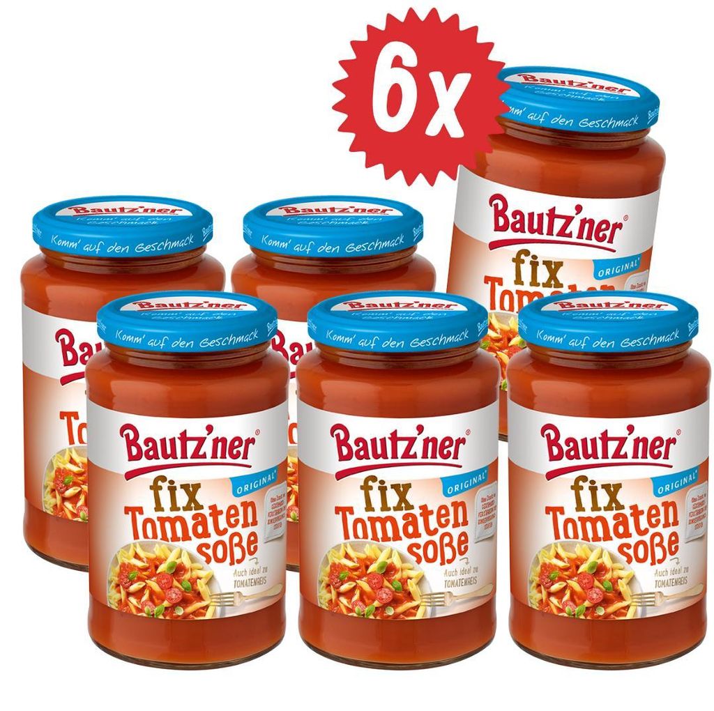 Bautzner Fix Tomatensoße - 6x 400ml Produktbild 