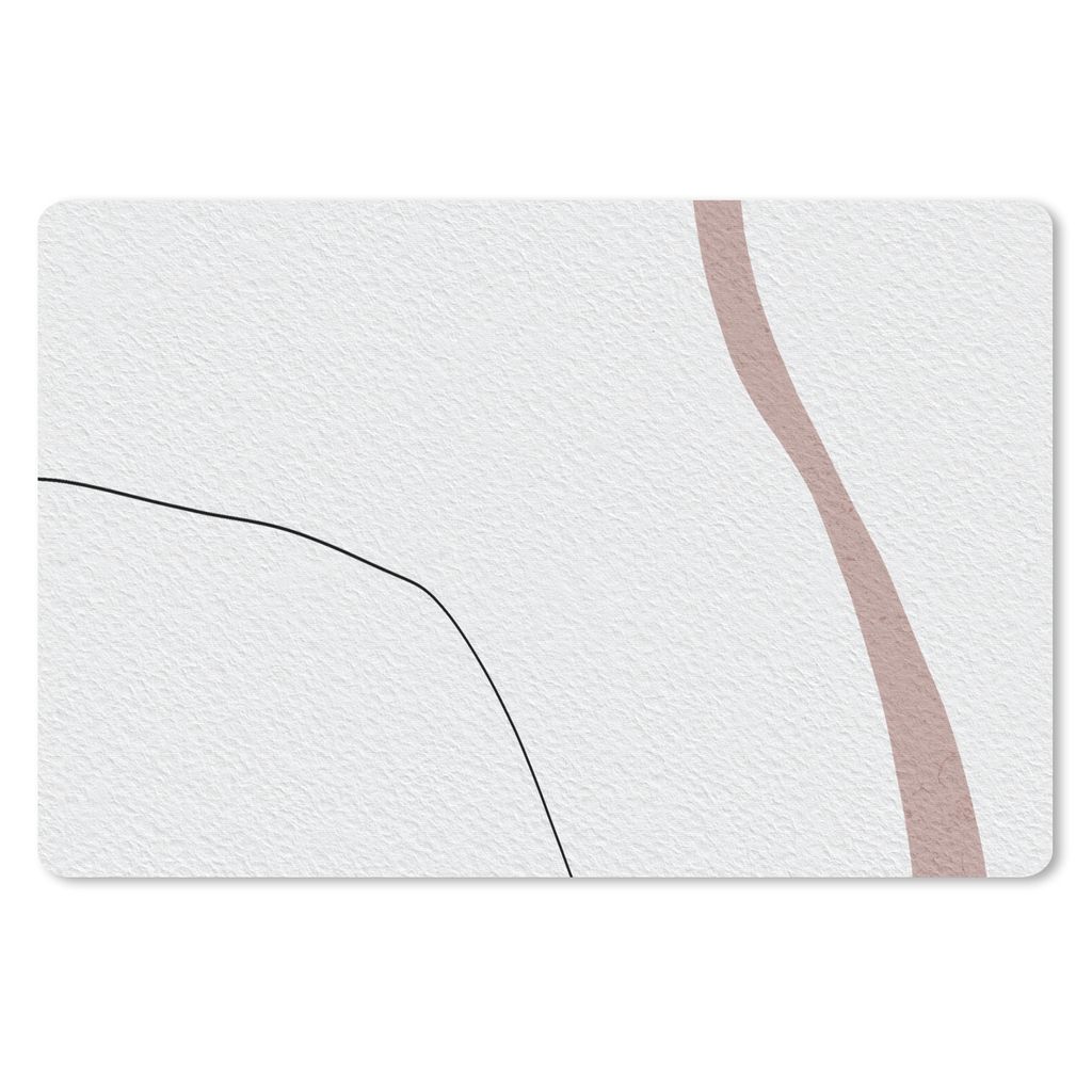 MuchoWow Mauspad Mousepad Linie - Pastell - Gestaltung 27x18 cm - Mousepads - Maus Mat - Pad - Mausunterlage - Büroartikel - Desk Matten