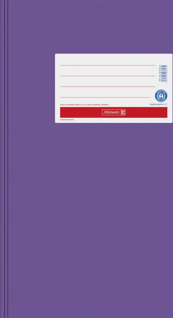 BRUNNEN 104055460 Pochette A4 en papier violet haute qualité pour bureau