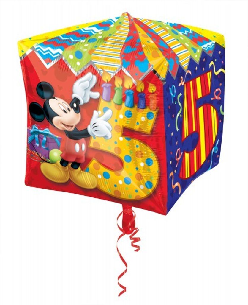 Micky Maus Zahl 5 Folienballon UltraShape