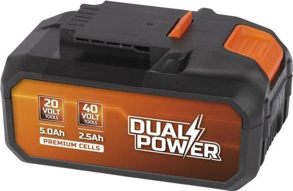 Batteria a doppia potenza POWDP9037 - per utensili fai da te a batteria da 20 V e 40 V - Indicatore di potenza a LED - Piattaforma