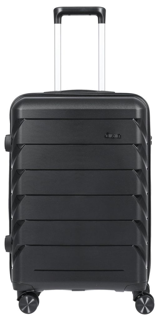 D&N Travel Line 4100 - 4-Rollen-Trolley M 64 cm (black) Produktbild 