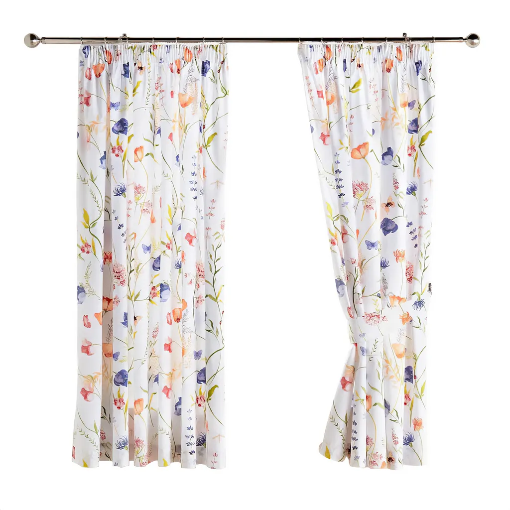 Rideaux Larissa Belledorm BM474 Floraux Colorés 167x182 cm pour Salon