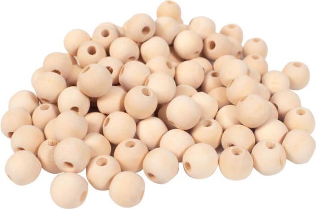 Playbox Holzperlen 100 Stk Ø 15 mm Produktbild 