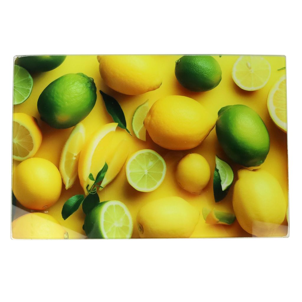 Skleněná krájecí deska 20 x 30 cm citron – tvrzené sklo, Obrázek produktu 