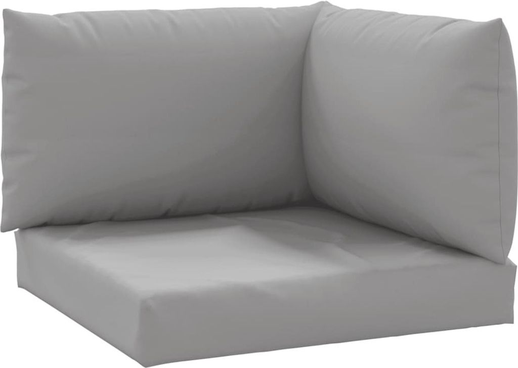 vidaXL Palettenkissen 3-tlg. Grau Oxford-Gewebe Produktbild 