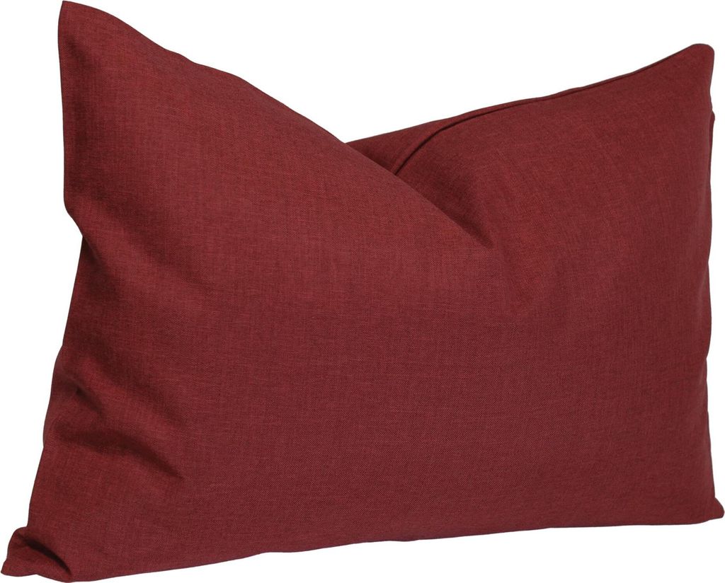 Kissenbezug 30x50 cm bordeaux Struktur Leinenoptik Produktbild 