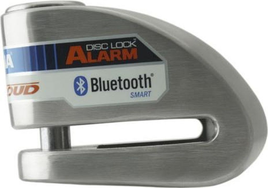 Bremsscheibenschloss Bluetooth Xena XX10 120db Warnalarm Edelstahl 10mm Silber