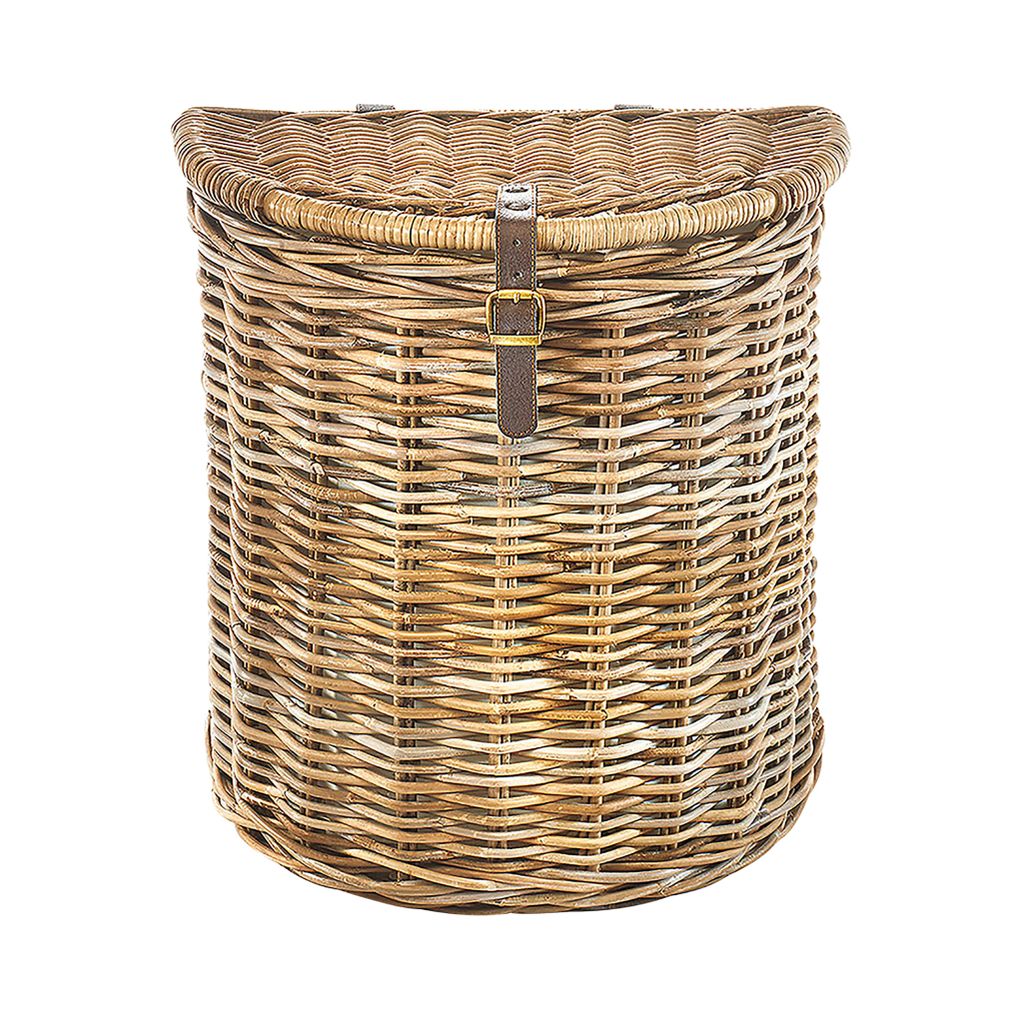 Kobolo Wäschekorb 51x32x55 cm Rattan - grau - Wäschekorb Korb Sammler Sortierer Aufbewahrung Box Laundry Bag Wäschebehälter Wäschetonne Wäsch...