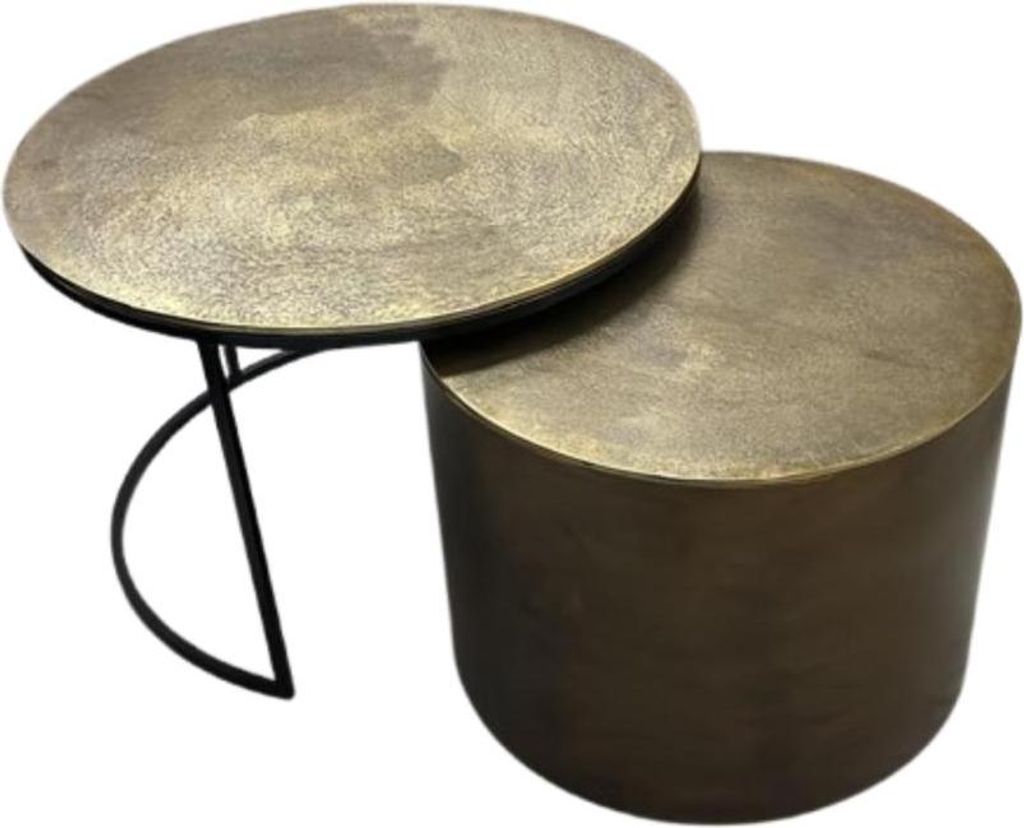 Couchtisch Luna | Gold | Set von 2