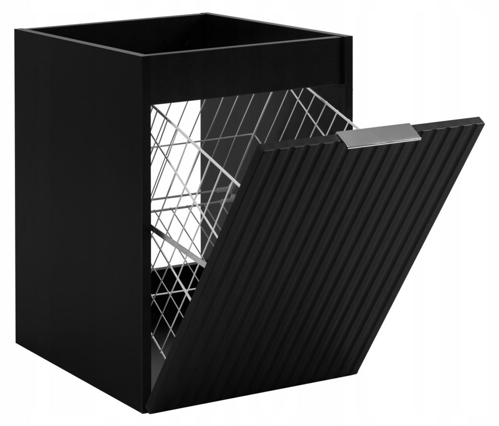 Rodan | Badezimmerschrank 40 cm - Schwarz - Badschrank mit Produktbild 
