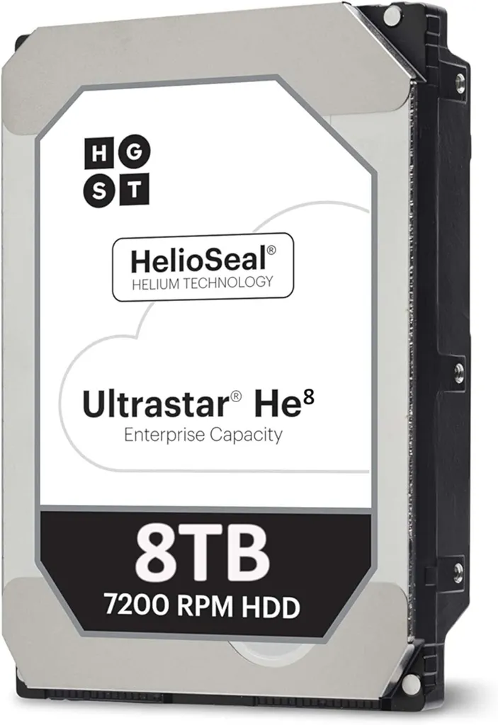 Disque Dur 8 To pour Serveur NAS HGST Ultrastar He8 SATA 3.5" Reconditionné
