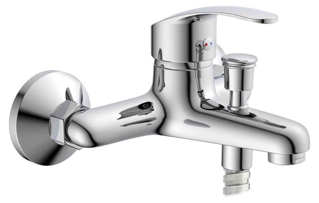 SCHÜTTE Badewannenarmatur SIRANI, Mischbatterie Badewanne, Wasserhahn Bad, Wannenarmatur in Chrom