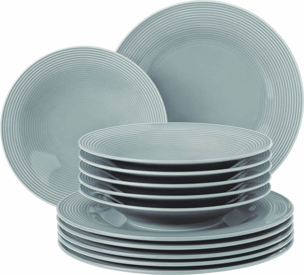 Seltmann Weiden Beat Arktisblau uni Tafelservice 12tlg.