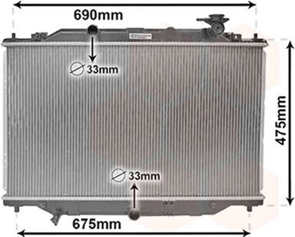 Radiateur moteur VAN WEZEL 27002270 contre surchauffe MAZDA CX-5 GH