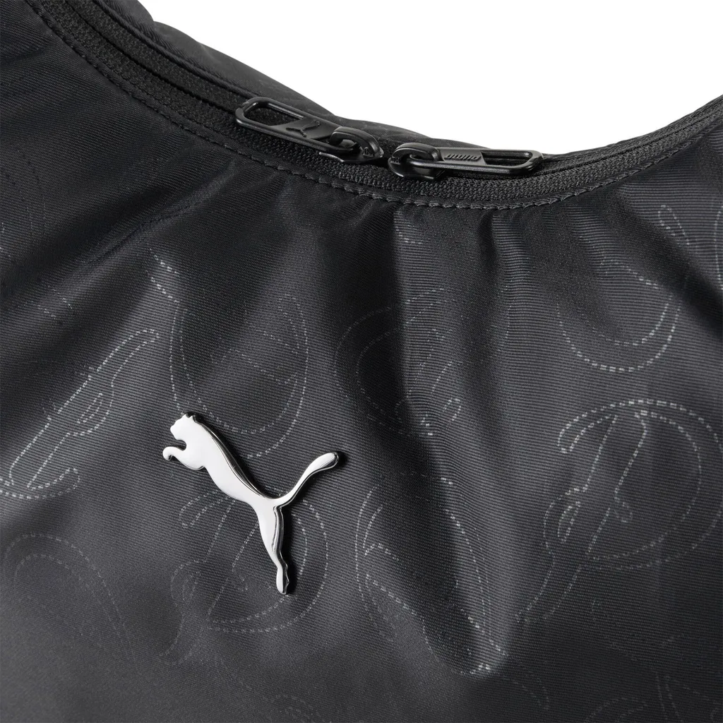 Borsa PUMA Black Pop Slouchy Hobo Bag - Originale Puma Script AOP - 3