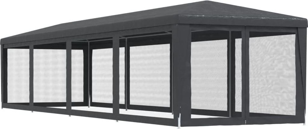 vidaXL Partyzelt mit 10 Mesh-Seitenwänden Anthrazit 3x12 m Produktbild 