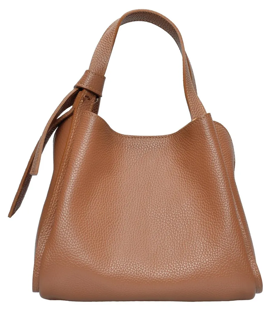 Sac cuir robuste Cognac Anna Luchini AL 162T : élégance et espace