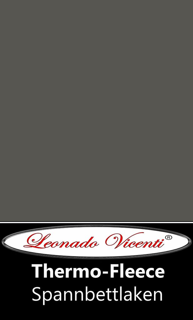 Thermofleece Spannbettlaken 120-130x200 cm Anthrazit Warm Produktbild 