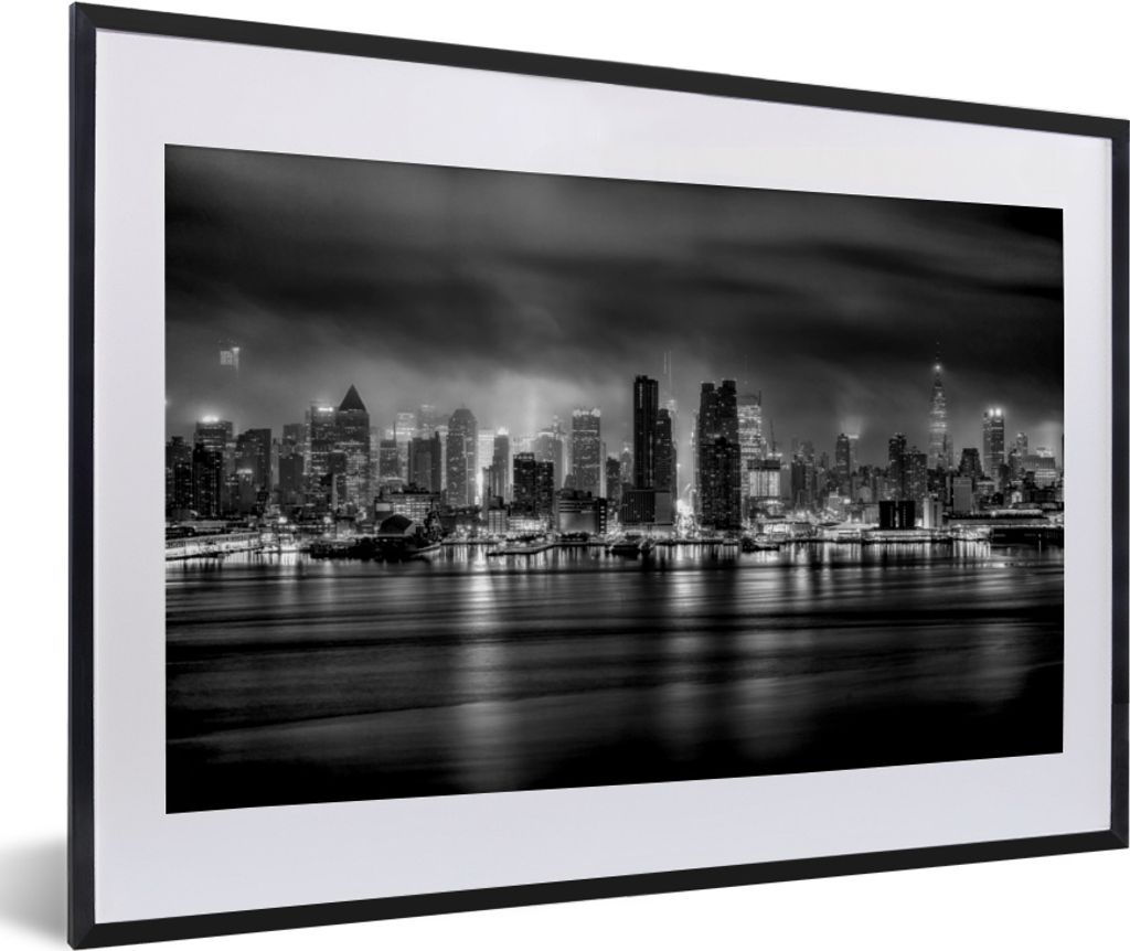 MuchoWow® MuchoWow® Gerahmtes Poster New York - Sturm - Produktbild 