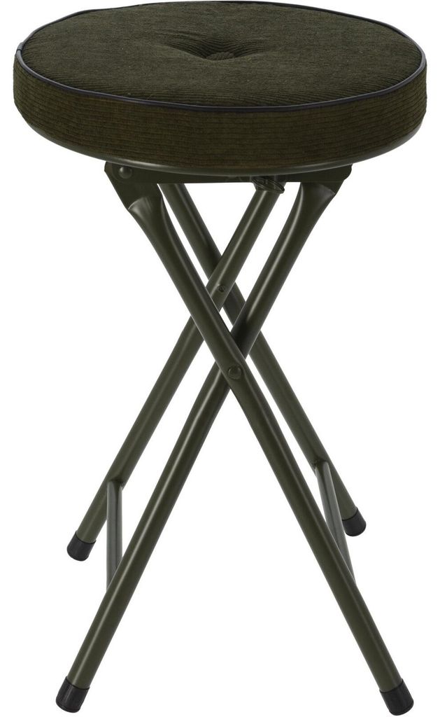 Home & Styling Beistellhocker - klappbar - grun - D33 x H49 Produktbild 