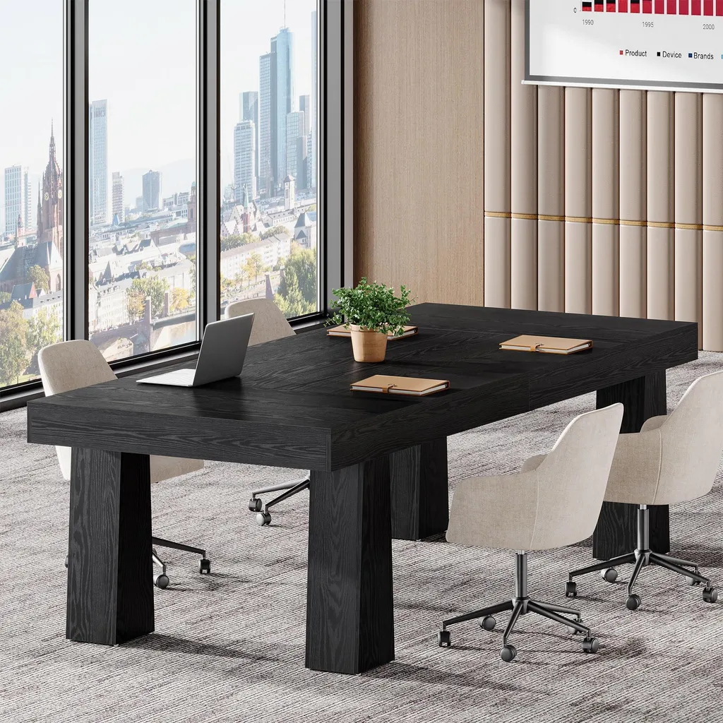 Bureau 160 cm Stable et Large - Solution Contre le Manque d'Espace - 6