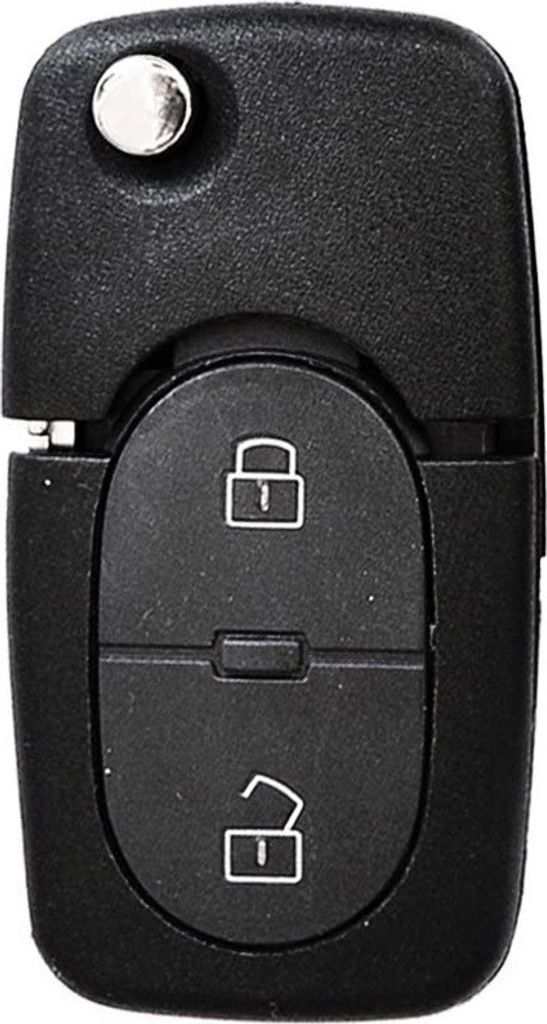 Auto Schlüssel Funk Fernbedienung 1x Gehäuse 2 runde Tasten Produktbild 