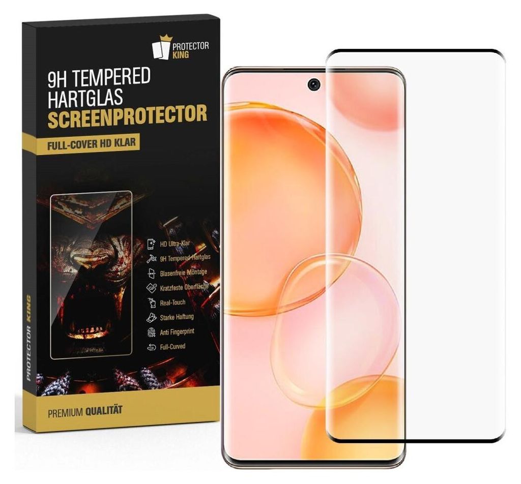 2x 9H Hartglas für Huawei Honor 50 FULL CURVED Produktbild 