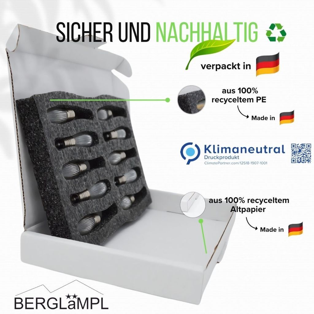 10x Stück E10 14V/3W Ersatzlampe für Schwibbogen, Produktbild 3