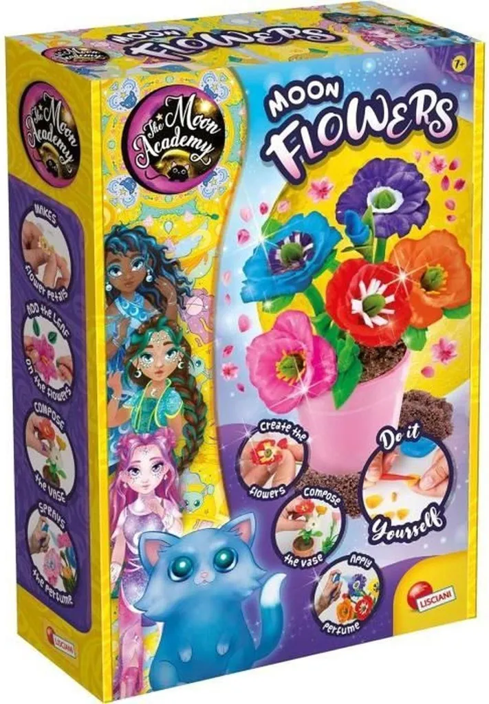 Kit Fleurs de Lune Lisciani The Moon Academy avec Pots Phosphorescents
