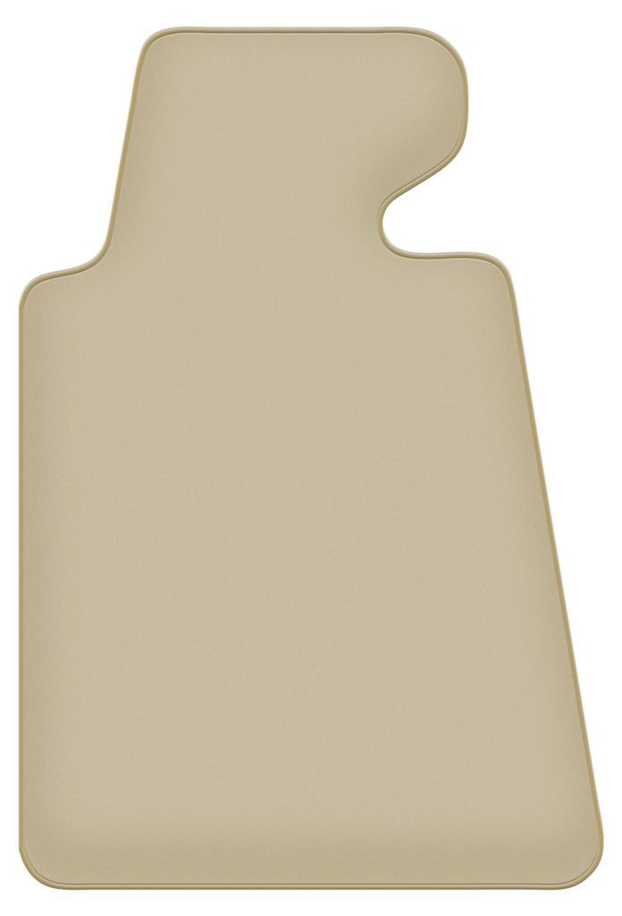 Fahrerfußmatte Velours PREMIUM beige passend für BMW 7 E32 (1986-1994, LANG) – mit Befestigungen – passgenau