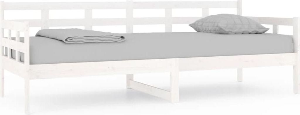 vidaXL Tagesbett Weiß Massivholz Kiefer 80x200 cm