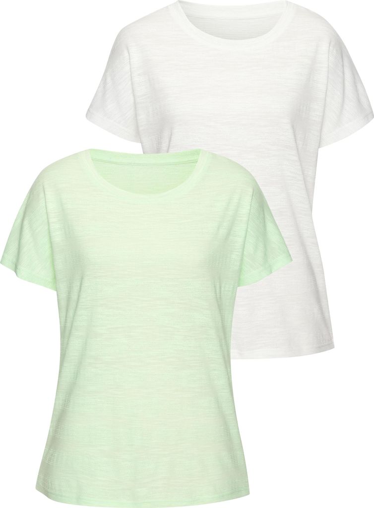 VIVANCE T-Shirt lime, weiß Größe 44/46