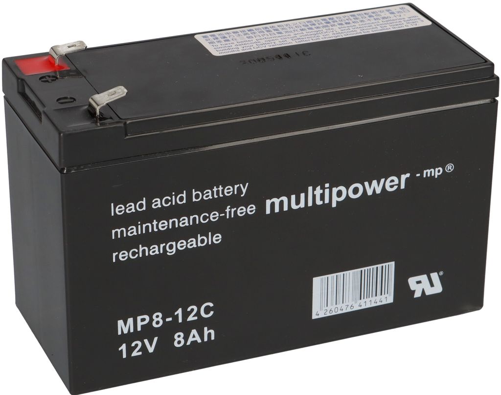 Batteria al piombo Multipower MP8-12C Pb 12V / 8Ah Immagine del prodotto 