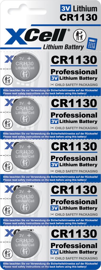 XCell Knopfzelle CR1130 (für viele verschiedene Immagine del prodotto 