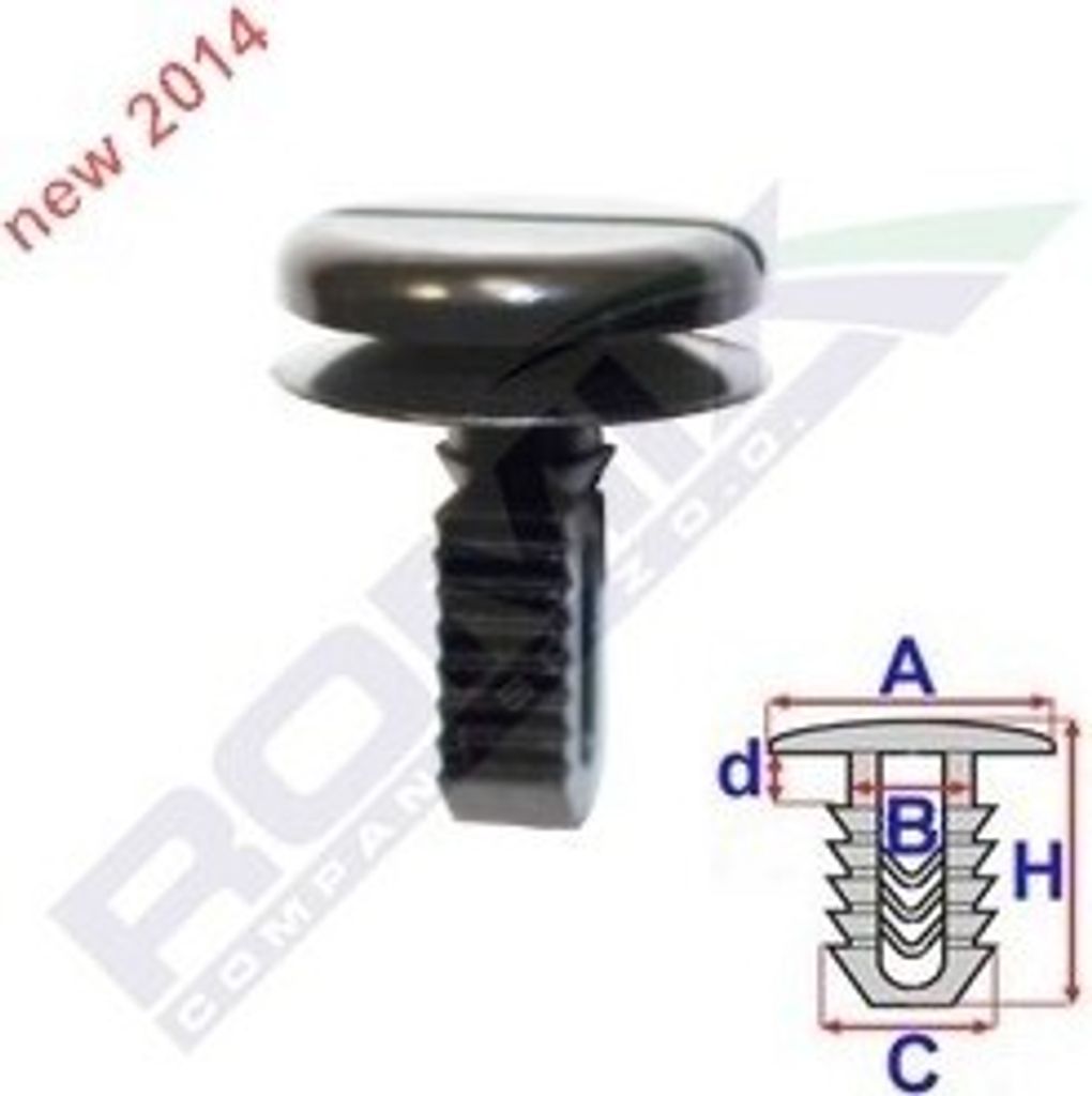 5x ROMIX C60648 Clip Innenraumverkleidung