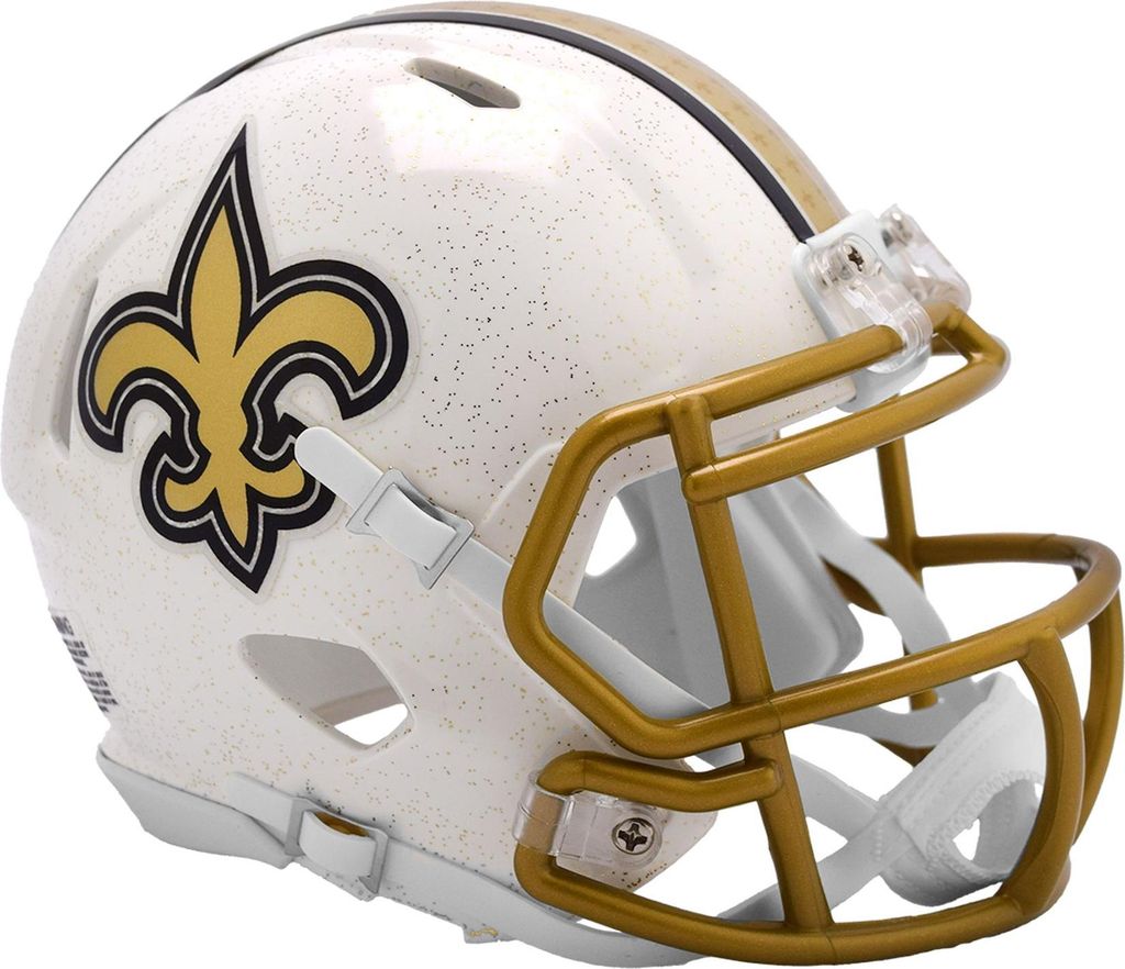Riddell Speed Mini Football Helm ON-FIELD New Orleans Saints
